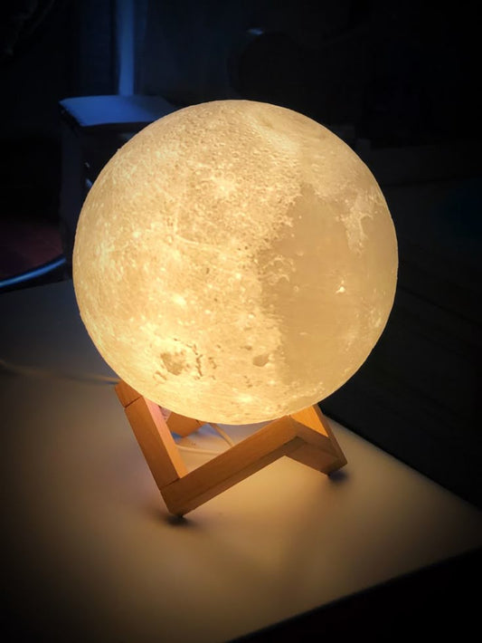 IKIME 3D Moon lamp 7 Multi Colors Changing Touch Sensor for Adult and Kids