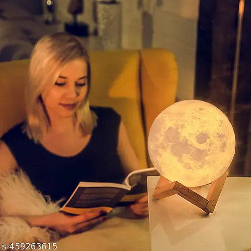 IKIME 3D Moon lamp 7 Multi Colors Changing Touch Sensor for Adult and Kids