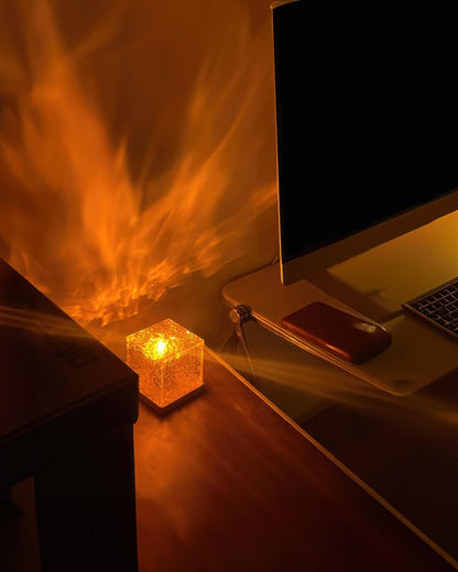 Ocean Wave Projector Light, Romantic LED Night Light with 3D Water Wave Effect