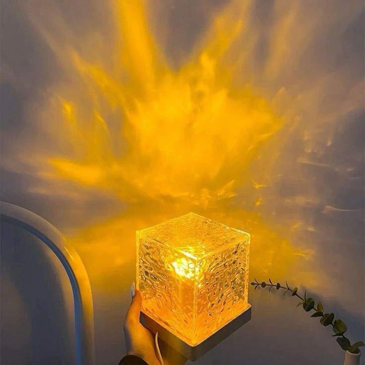 Ocean Wave Projector Light, Romantic LED Night Light with 3D Water Wave Effect