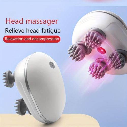 Electric Scalp Massager for Dandruff Control and Hair Regrowth – Rechargeable, Waterproof Design