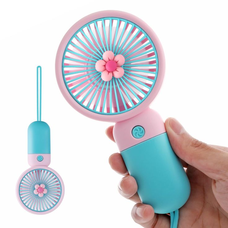 PACK OF 2 Portable Cartoon Shaped Handheld USB Rechargeable Small Fan & Student Desktop Phone Holder (Pack Of 2)