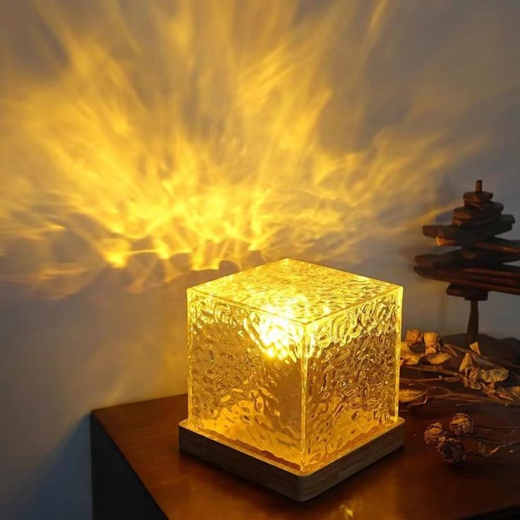 Ocean Wave Projector Light, Romantic LED Night Light with 3D Water Wave Effect