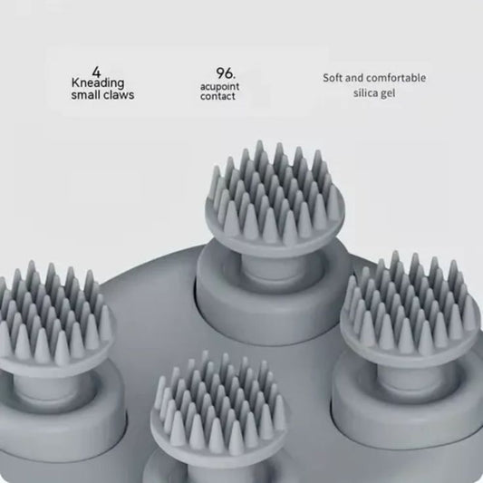 Electric Scalp Massager for Dandruff Control and Hair Regrowth – Rechargeable, Waterproof Design