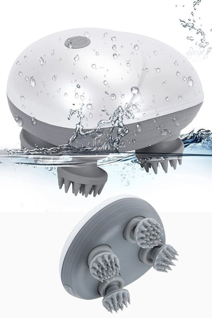 Electric Scalp Massager for Dandruff Control and Hair Regrowth – Rechargeable, Waterproof Design