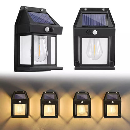 Solar Wall Lights |PACK OF- 1| Outdoor Wireless Motion Sensor Lanterns with 3 Lighting