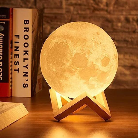 IKIME 3D Moon lamp 7 Multi Colors Changing Touch Sensor for Adult and Kids