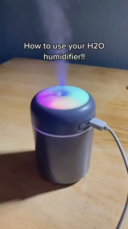 E.D H2O Humidifier for Room Moisture, Diffuser for Home Fragrance ( White)