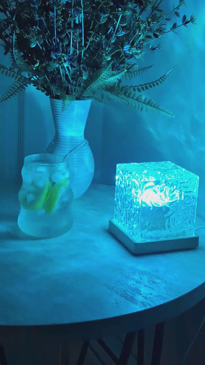 Ocean Wave Projector Light, Romantic LED Night Light with 3D Water Wave Effect